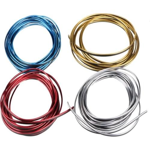 5M Universal Car Interior Mouldings Car Decoration Strip Mouldings Car Door Dashboard Air Outlet Steering Strips New Arrival