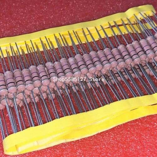 5PCS High voltage glass glaze resistance RI40 2W 500R 1K 2K 10K 20K 100K 200K 470K 1M 2M 5M 10M 20M 33M 50M 100M 200M 500M 1G