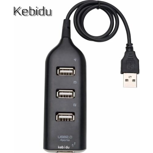 Hot 4-Port Splitter Mini USB 2.0 Hub Adapter USB Hub Hi-Speed For PC Laptop Notebook Receiver Computer Peripherals Accessories
