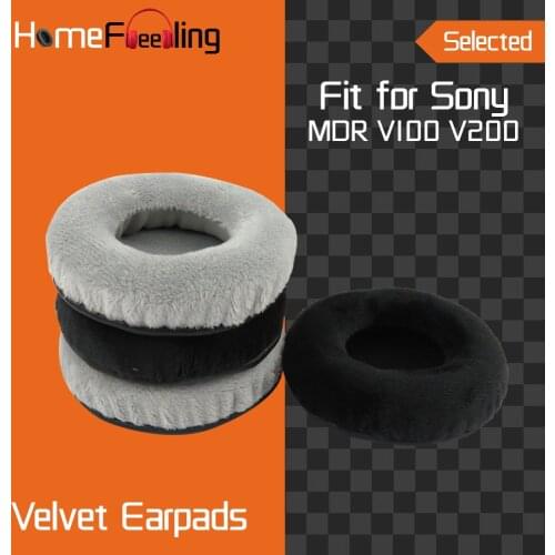 Homefeeling Earpads for Sony MDR V100 V200 Headphones Earpad Cushions Covers Velvet Ear Pad Replacement