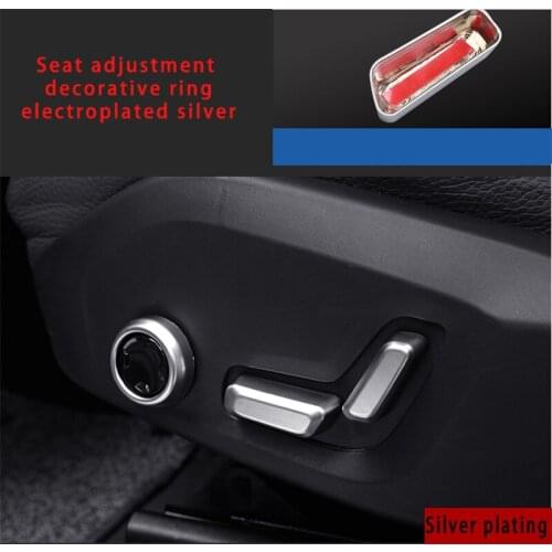 For Volvo S90 chrome Seat adjustment decorative cover 5pcs