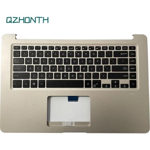 Laptop Used For Asus S510U Palmrest with US Keyboard without Touchpad Gold Color