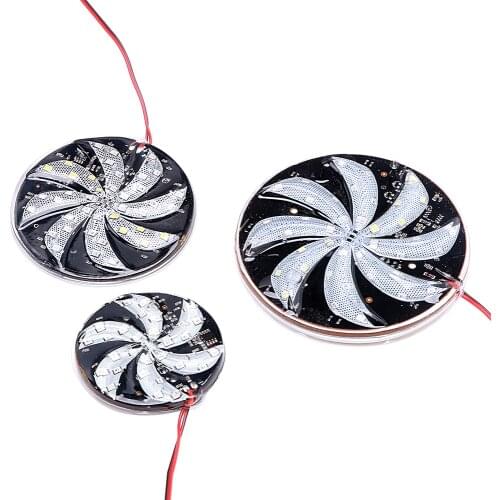 Flash Lamp Fire Wheel Lights Motorcycle Car Atmosphere Lamp Car Styling Decorative LED Strobe Light Modified Windmill Lights 12V