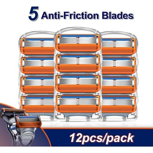 Razor Blades Shaving Cassettes For Gillette Fusion 5 Handle Safety Shave Case Beard Face Shaver Tools Replacement