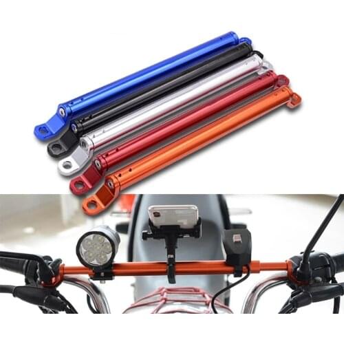 Motorcycle Aluminum Alloy Extended Handlebar Balance Bar Faucet Multi-Function Headlight Mobile Phone Extension Bracket
