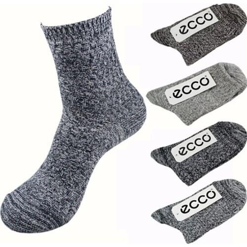1PC Socks Mens Autumn And Winter Wool Warm Pure Cotton Name Family Wind Tube Wholesale