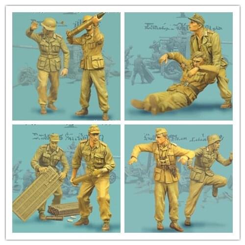 1/35 Resin Figure Model Kit Unassambled Unpainted//T124125126129(8 figures)