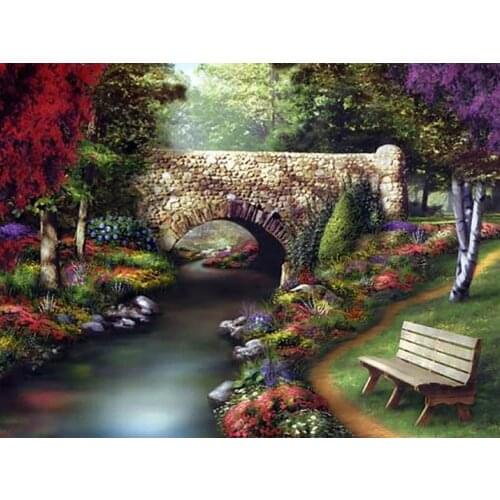 New Embroidery Counted Cross Stitch Kits Needlework Crafts 14 ct DMC DIY Arts Handmade Decor - girl with wolf