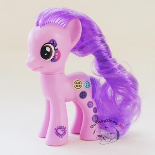 P8-111 Action Figures 8cm Little Cute Horse Model Doll Button Anime Toys for Children