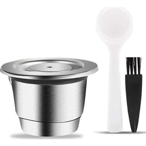 Espresso Refillable Capsules Reusable Nespresso Pod Espresso Coffee Pod Stainless Steel Capsules Compatible