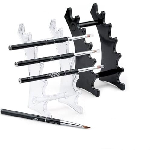 1 Set Nail Art Brush Holder Nails Salon Brushes Pen Rack Accessory Carving Carrier Storage Manicure Tool Acrylic Holder Stand