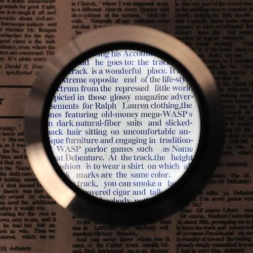 Portable Desktop HD 5x Optical LED Illuminated Newspaper Reading Magnifier Table Identifying Magnifying Glass with LED Lights