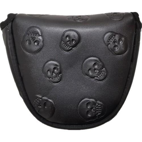 Durable Leather Golf Mallet Putter Head Cover Club Protector Headcover