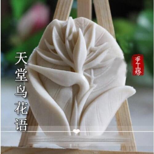 Silicone Soap Making Mould Bird of paradise flower Silicone Craft silicone soaps mould DIY Candle Resin Mold mousse mold Soap Mo
