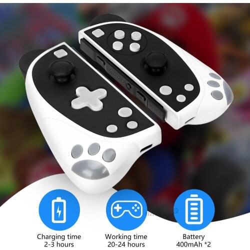 Cute For Ns Switch Bluetooth-Compatible Gamepad Suitable for Nintendo Switch Left and Right Handle Joycons Wireless Panda Handle