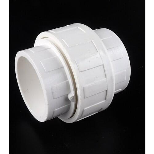 20~2pcs Inner Diameter 20~50mm PVC Union Connector Garden Irrigation Water Pipe Fittings Home DIY Aquarium Fish Tank Tube Joints