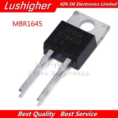 10pcs MBR1645 TO-220 MBR1645G TO220-2 New Original