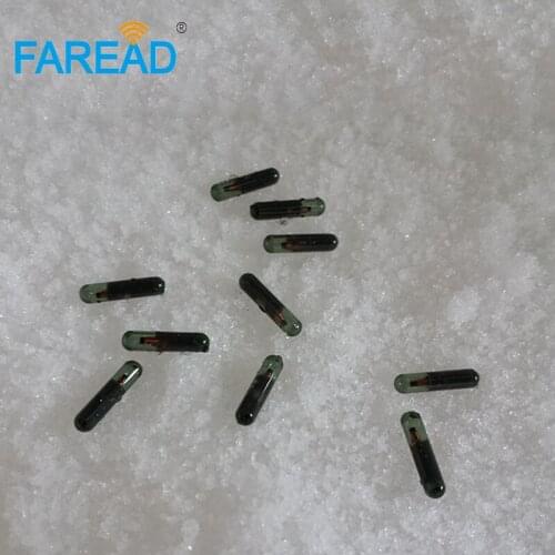 X40pcs Q5 T5577 3*13mm RFID glass chips with 10 digital numbers for Identification 125KHZ UID/ID64/Manchester/Unique/64bit