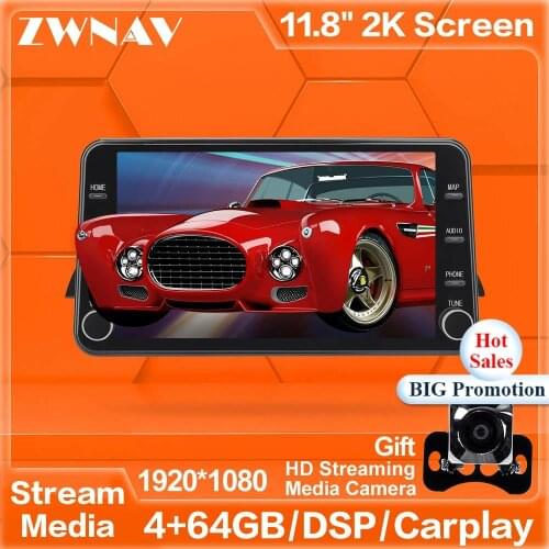 MAX-PAD HD screen 11.8‘’ Android 9.0 Car Multimedia Player streaming media unit For Nissan Teana 2019 radio stereo HIFI free cam