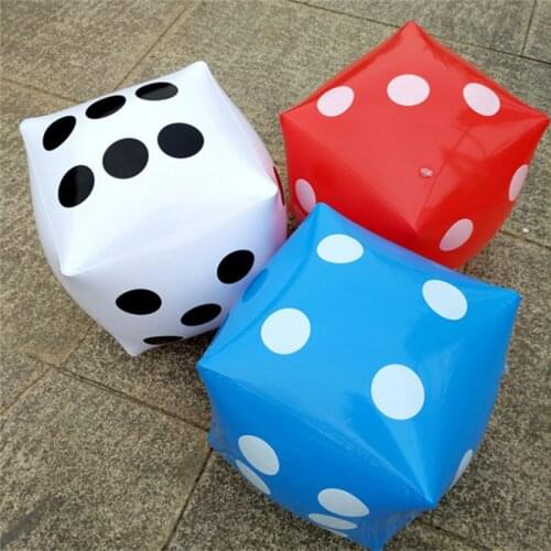 1 pcs 35cm Big Educational Inflatable PVC Dice For Party Game Childrens Dice Toys Accessory for Pool Favors Home Decor Gifts