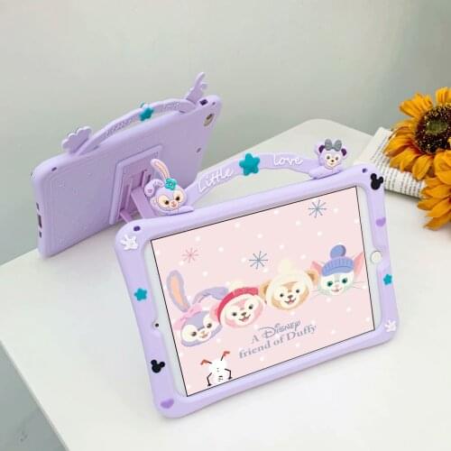 Case For IPad Pro 11 10.2 Air 3 4 10.5 10.9 Cartoon Kids Hand-Held Tablet Silicon Cover For IPad Air 1 2 9.7" Mini 12345+Straps
