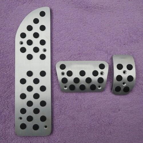 DEE Aluminium Alloy Car Accessories For VOLVO S80l AT Accelerator Brake Foot Rest Pedal Stickers, Gas Fuel Sport Cover Pads