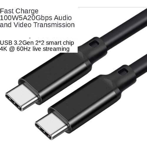 USB C Cable 3.2 Gen2 for VR Oculus Quest2 Type C PD 100W 4K Video Compatible Thunderbolt 3 for Macbook Pro Samsung S10 Huawei