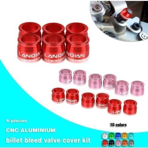 Billet Bleed Valve Cover Kit For HONDA CB1000R CBR1000RR Fireblade CBR600F CBR600RR Hornet 600 Integra Caliper Master Cylinder