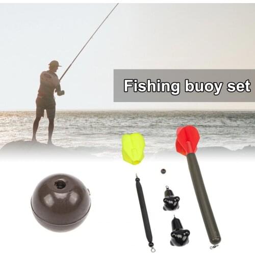 80%HOTFishing Floats Snap-on Multifunction Red Yellow Cast Stop Assorted Carp Bobbers Terminal Accessories