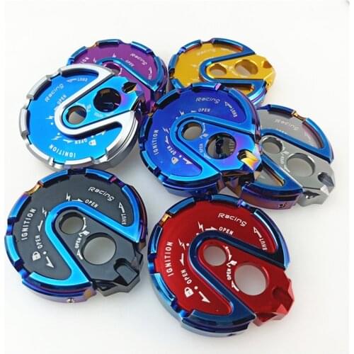 For YAMAHA BWS125 CYGNUS125 Motorcycle Modified CNC Aluminum Start Key Lock Cover slot Key Decorative Cap