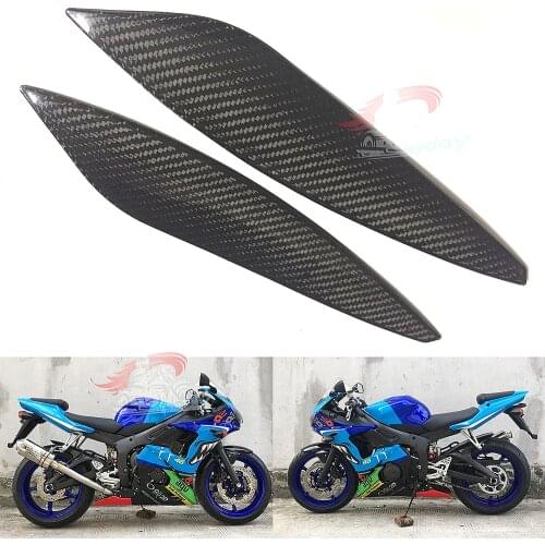 Motorcycle Carbon Fiber Tank Side Cover Panel for YAMAHA YZFR6 YZF R6 YZF600 R6 YZF-R6 2003 2004 2005