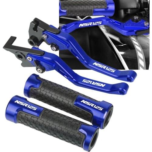 Motorcycles Accessories Aluminum Handle grips handlebar grip & short Brake Clutch Levers For HONDA NSR125 1988-1990 1989 NSR 125