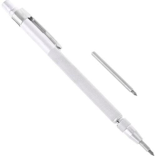 Tungsten Carbide Tip Scriber Etching Engraving Pen with Clip & Magnet for Glass/Ceramics/Metal Sheet T5UC