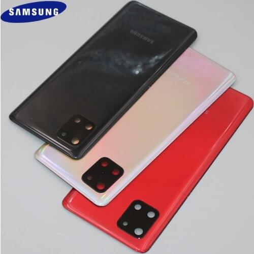 Original Samsung Galaxy Note 10 Lite N770F/DS N770 Battery Back Cover Door Housing Replacement Case With Camera lens Frame+logo