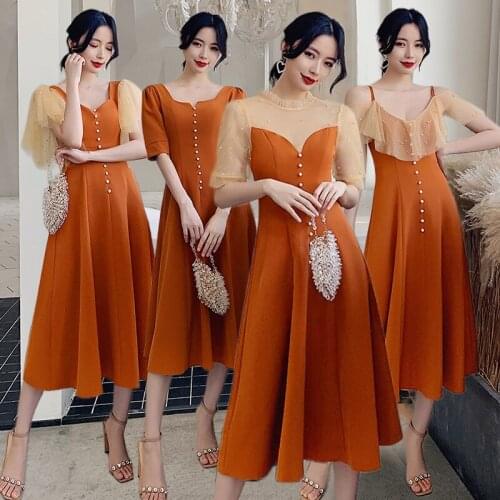 Bridesmaids Dress Short Spaghetti Straps Pearls Sequined A-Line V-Neck Lace Tulle Off The Shoulder Wedding Women Party Gown E228