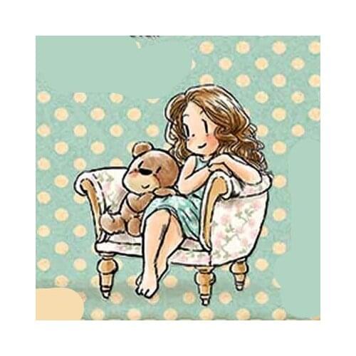 Girl and boy Transparent Clear stamp and cutting dies DIY Silicone Seals Scrapbooking /Card Making/Photo Album Decoration