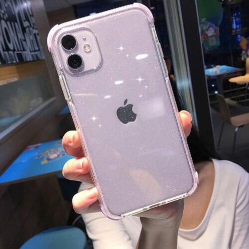 Transparent Contrast Bumper Phone Case for iPhone 11 Pro Max 7 8plus Xs Max Xr X Shockproof Soft Silicone Tpu Back Cover Case