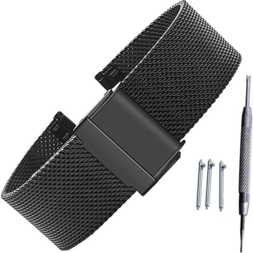For Huawei GT/GT2 Watch Band 46mm/42mm Milanese Stainless Steel B5 B3 Band Bracelet Universal 16/18/20/22 mm Replacement Strap