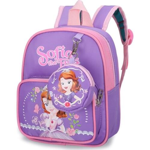 Disney Backpack Frozen Princess Cartoon Bag Elsa Snow Queen School Bag Sophia Kindergarten Kids Backpack For Baby Girls Boy Gift