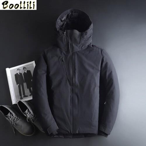 2020 Winter Jacket Mens Quality Thermal Thick Coat Snow Goose Parka Male Warm Outwear Fashion - White Duck Down Jacket Men