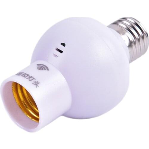 2PCS/Set Wireless Remote Control Sound Light Sensor Lamp Holder E27 Lamp Bases Socket 85-220V