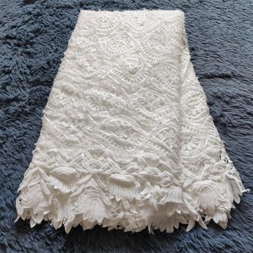 African Cord Lace Fabric 2021 High Quality Nigerian Guipure Lace Latest French Velvet Swiss Cotton Lace For Wedding jl060