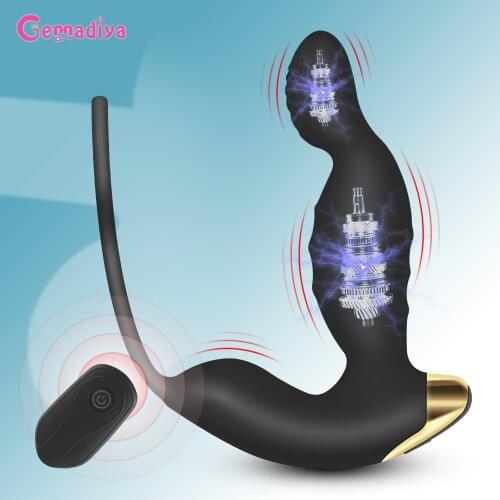 Wireless Remote Control Anal Plug Vibrator Butt Plug Prostate Massage Male Masturbator Erotic Adult Sex Toys For Men women