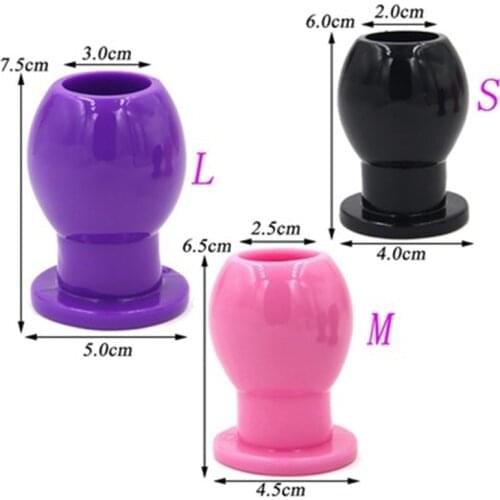 Anal Dilator Hollow Anal Plug Douche Anal Extender Sex Toys For Gay Butt Plug Peep Vagina and Aual Erotic Intimate Goods