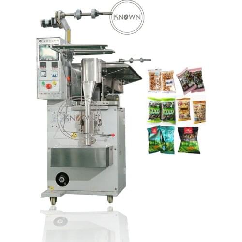 Automatic skip bucket back seal granule peanut packaging machine snack packing machine