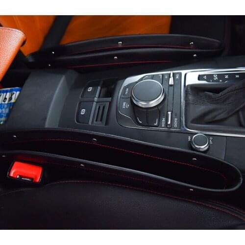 Car Seat Slit Box Organizer PU Leather Auto Accessories For Fiat 124 Spider 500 500C 500L 500X BRAVA Albea Bravo Doblo ducato