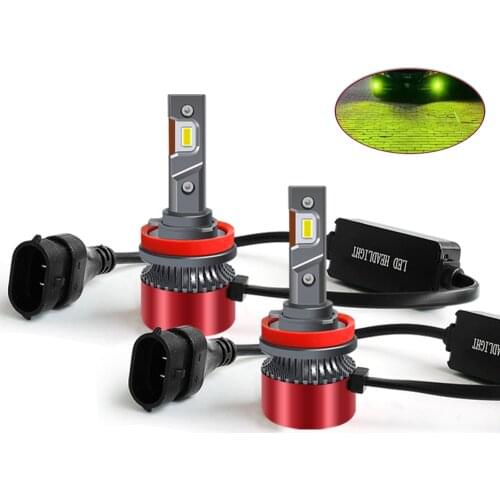 Lemon Yellow 3000K H11 LED HB4 Car Bulb Headlight H7 H1 H3 H8 H9 H11 9005 HB3 9006 HB4 H4 Canbus Auto Light Fog Lamp 12V 10000LM