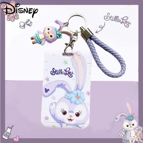 Disney Star Delu Card Set ID Set Student Meal Card Campus Bus Lanyard Shuttle Card Access Control Hanging Neck Key Chain