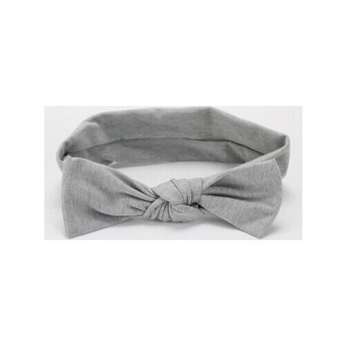 New Cotton Elastic Newborn Baby Girls Boys Solid Color Turban Headband Knot Hair Band Kids Knot Rabbit Ear Headband bandeau bebe