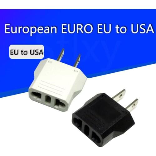 New Arrival Universal European EURO EU to US USA Travel Plug Adapter Converter Power Plug Adaptor Outlet Converter